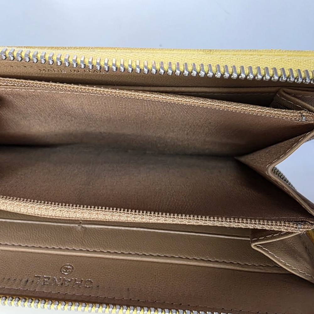 SOLD Chanel CC Zip Wallet – Yellow - Picture 8 of 8